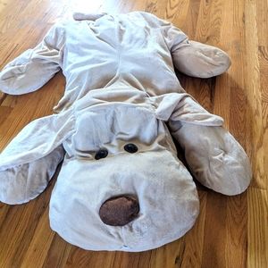 ToysRus RARE Super Soft 2010 Beige Laying Down Puppy Plush